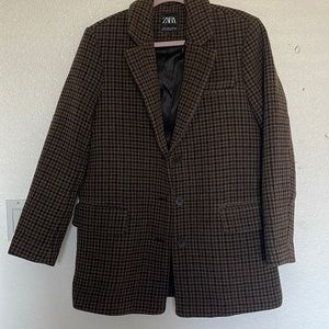 zara houndstooth blazer!